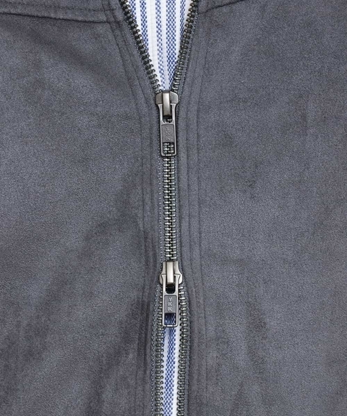 MK MICHEL KLEIN HOMME （エムケーミッシェルクランオム）の「ライダースブルゾン / ポンチスエード（ライダースジャケット・メンズ・チャコールグレー/ベージュ/ネイビー・46/48/51）」の20枚目の写真