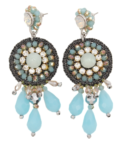 ROSE BUD（ローズバッド）の「(BU ACCESSORIES)WE1534 EARRING（ピアス（両耳用）・レディース・グリーン系その他/ピンク・ONE SIZE）」の2枚目の写真