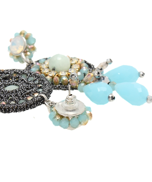 ROSE BUD（ローズバッド）の「(BU ACCESSORIES)WE1534 EARRING（ピアス（両耳用）・レディース・グリーン系その他/ピンク・ONE SIZE）」の4枚目の写真