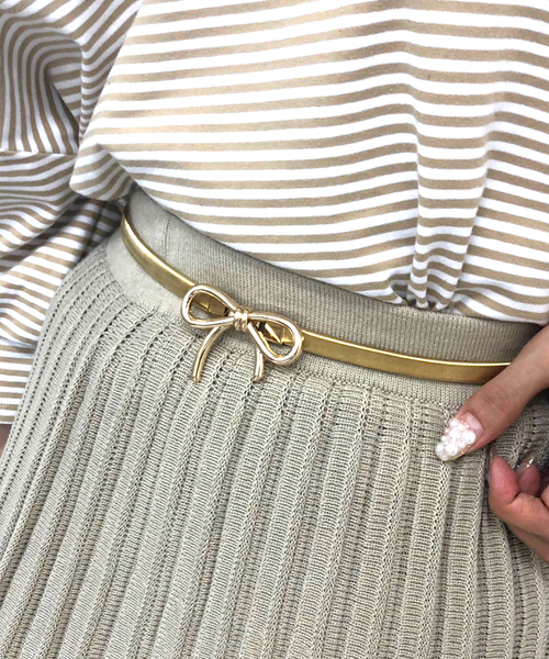 apres jour（アプレジュール）の「【apres jour×ARIAZ】アソートゴールドゴムベルト（ベルト・レディース・ホワイト/ゴールド/その他/ナチュラル/ブラウン系その他/イエロー・FREE）」の5枚目の写真