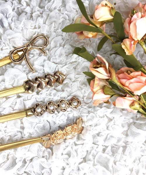 apres jour（アプレジュール）の「【apres jour×ARIAZ】アソートゴールドゴムベルト（ベルト・レディース・ホワイト/ゴールド/その他/ナチュラル/ブラウン系その他/イエロー・FREE）」の11枚目の写真