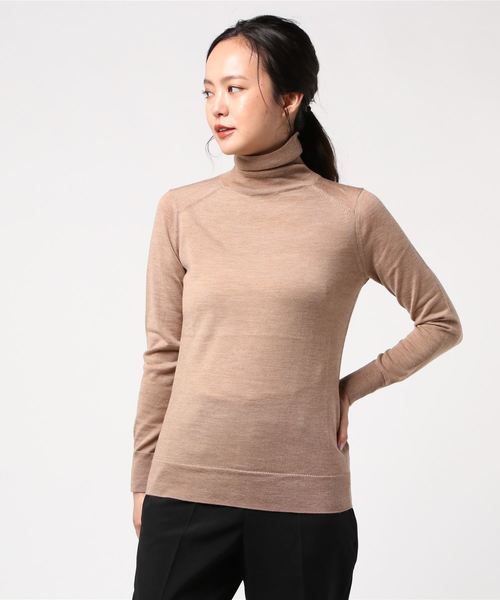 BANANA REPUBLIC(バナナリパブリック)の「ウォッシャブルメリノ タートルネックセーター(ニット/セーター)」|キャメル