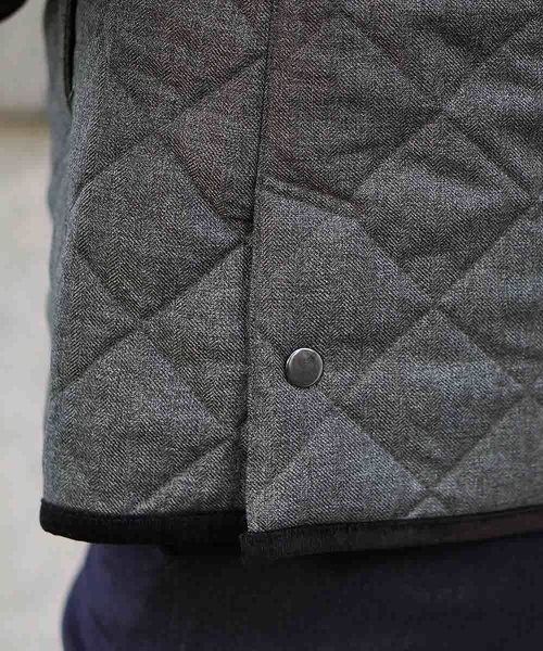 MK MICHEL KLEIN HOMME （エムケーミッシェルクランオム）の「コート／ランヘリキルト（ステンカラーコート・メンズ・ネイビー/グレー・46/48/51）」の9枚目の写真