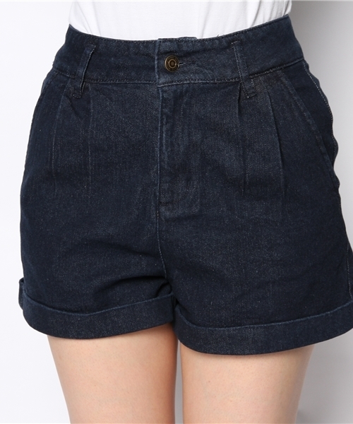 WEGO（ウィゴー）の「WEGO/ハイウエストタックショーツ（チノパンツ・レディース・ブラック/インディゴブルー/ネイビー/その他1・FREE）」の16枚目の写真