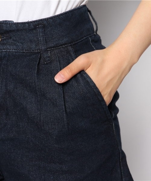 WEGO（ウィゴー）の「WEGO/ハイウエストタックショーツ（チノパンツ・レディース・ブラック/インディゴブルー/ネイビー/その他1・FREE）」の7枚目の写真