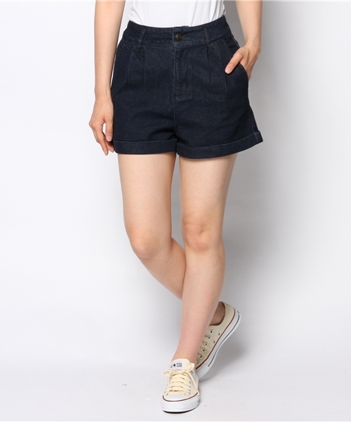 WEGO（ウィゴー）の「WEGO/ハイウエストタックショーツ（チノパンツ・レディース・ブラック/インディゴブルー/ネイビー/その他1・FREE）」の19枚目の写真