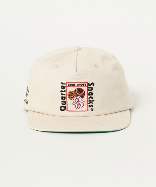 QUARTER SNACKS（クウォータースナックス）の「QUARTER SNACKS / Party キャップ（キャップ・メンズ・ネイビー/オフホワイト・ONE SIZE）」の5枚目の写真