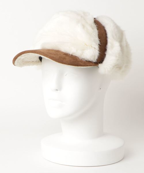 PARKS TOKYO SELECT（パークストウキョウセレクト）の「【AD】ボアキャップ（キャップ・レディース・ブラック/キャメル・FREE）」の2枚目の写真