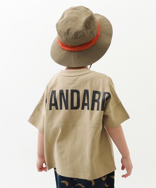 devirock（デビロック）の「バックロゴプリント半袖Tシャツ（Tシャツ/カットソー・キッズ・パープル系その他/モカ/ピンク系その他/イエロー系その他/パープル/ブルーグレー/ベージュ/ブラック/ダークオリーブ/ホワイト/ダークベージュ/ネイビー/ブルー系その他/バイオレット/グリーン系その他/グレー系その他/パープル系その他2・110cm/100cm/160cm/90cm/140cm/130cm/150cm/120cm/80ｃｍ）」の7枚目の写真