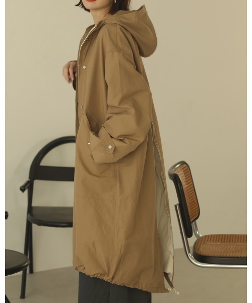 TODAYFUL(トゥデイフル)の「マウンテンオーバーコート(モッズコート・レディース・ベージュ・36inch/38inch)」の4枚目の写真