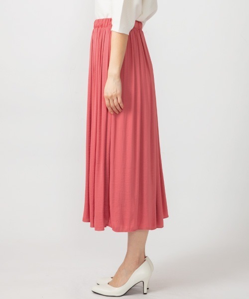 JETSET SOLO PLUS （ジェットセットソロプラス）の「割繊サテンドレープパンツ（その他パンツ・レディース・ネイビー/ピンク/グレイッシュベージュ・FREE）」の5枚目の写真