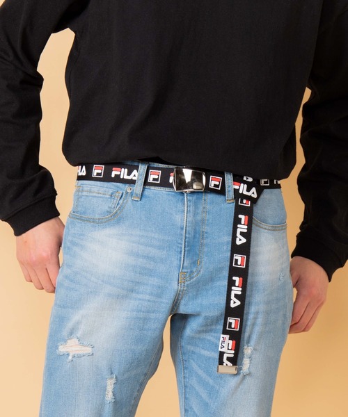 FILA（フィラ）の「∴WEGO/FILA別注ロゴプリントガチャベルト（ベルト・メンズ・イエロー/オレンジ/パープル/ホワイト/ブラック・FREE）」の8枚目の写真
