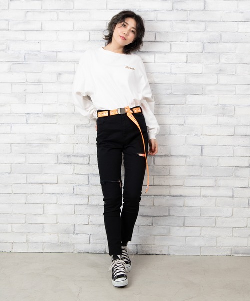 FILA（フィラ）の「∴WEGO/FILA別注ロゴプリントガチャベルト（ベルト・メンズ・イエロー/オレンジ/パープル/ホワイト/ブラック・FREE）」の10枚目の写真