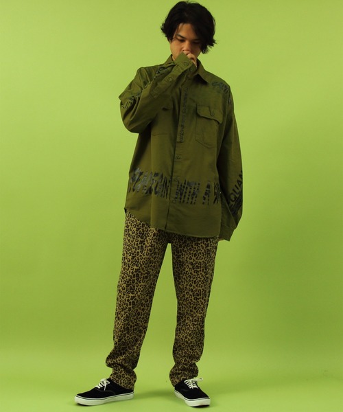 ８(eight)（エイト）の「デコレーション ビッグシャツ オーバー ビッグシルエット（シャツ/ブラウス・メンズ・ブラック/ベージュ/オリーブ/ブルー・FREE）」の10枚目の写真