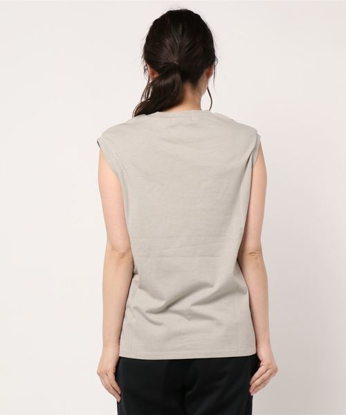 fifth（フィフス）の「ノースリーブカットソー（Tシャツ/カットソー・レディース・ホワイト/グレイッシュベージュ・MEDIUM）」の3枚目の写真