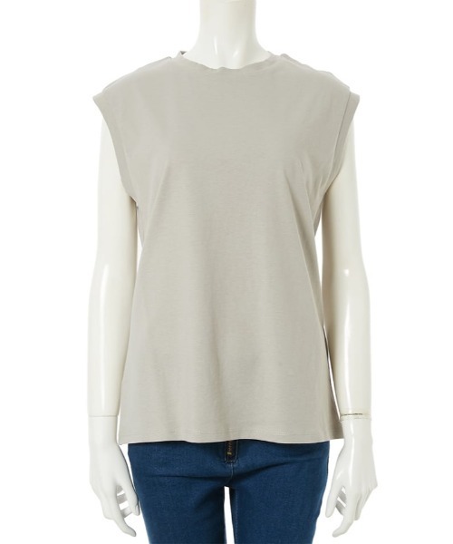 fifth（フィフス）の「ノースリーブカットソー（Tシャツ/カットソー・レディース・ホワイト/グレイッシュベージュ・MEDIUM）」の8枚目の写真