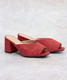 Liberty Doll / 7cmチャンキーヒールスクエアトゥVカットサンダル(5426)