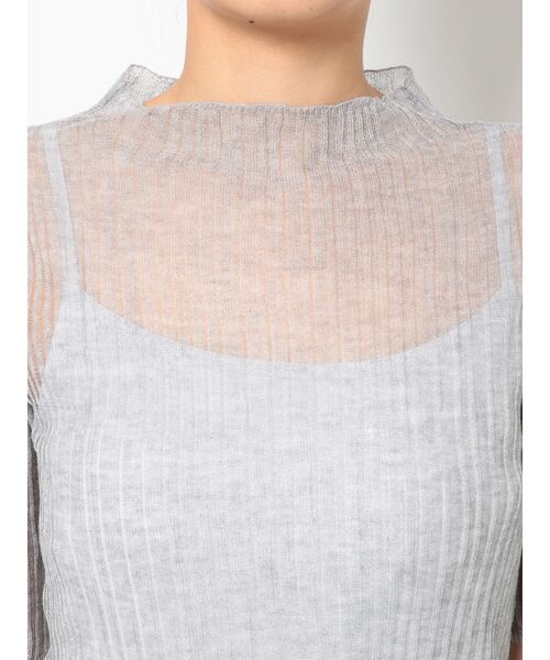 MERCURYDUO（マーキュリーデュオ）の「5分袖シアーリブニット（ニット・セーター）」 - WEAR