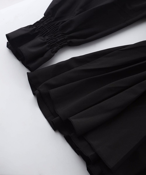 MAISON DE THERESE（メゾン ド テレーズ）の「ウエストゴム　Vネック　ロングシャツ（シャツ/ブラウス・レディース・ホワイト/ブラック/グレー・M）」の19枚目の写真
