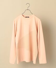SC: ワッフル/スムース 異素材切り替え ロングスリーブ Tシャツ (ロンT)