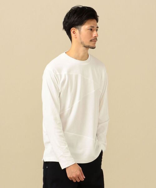 SHIPS(シップス)の「SC: ワッフル/スムース 異素材切り替え ロングスリーブ Tシャツ (ロンT)(Tシャツ/カットソー・メンズ・ベージュ/ネイビー/オフホワイト/ピンク系その他・MEDIUM/LARGE/X-LARGE/SMALL)」の6枚目の写真