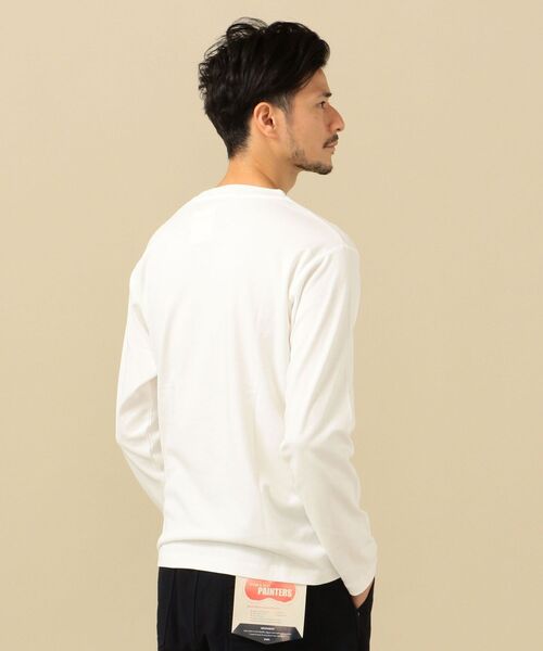 SHIPS(シップス)の「SC: ワッフル/スムース 異素材切り替え ロングスリーブ Tシャツ (ロンT)(Tシャツ/カットソー・メンズ・ベージュ/ネイビー/オフホワイト/ピンク系その他・MEDIUM/LARGE/X-LARGE/SMALL)」の7枚目の写真