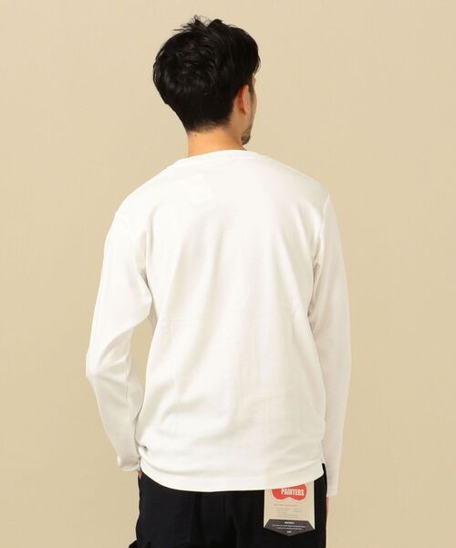 SHIPS(シップス)の「SC: ワッフル/スムース 異素材切り替え ロングスリーブ Tシャツ (ロンT)(Tシャツ/カットソー・メンズ・ベージュ/ネイビー/オフホワイト/ピンク系その他・MEDIUM/LARGE/X-LARGE/SMALL)」の8枚目の写真