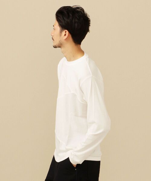SHIPS(シップス)の「SC: ワッフル/スムース 異素材切り替え ロングスリーブ Tシャツ (ロンT)(Tシャツ/カットソー・メンズ・ベージュ/ネイビー/オフホワイト/ピンク系その他・MEDIUM/LARGE/X-LARGE/SMALL)」の9枚目の写真