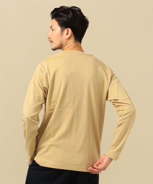SHIPS(シップス)の「SC: ワッフル/スムース 異素材切り替え ロングスリーブ Tシャツ (ロンT)(Tシャツ/カットソー・メンズ・ベージュ/ネイビー/オフホワイト/ピンク系その他・MEDIUM/LARGE/X-LARGE/SMALL)」の12枚目の写真