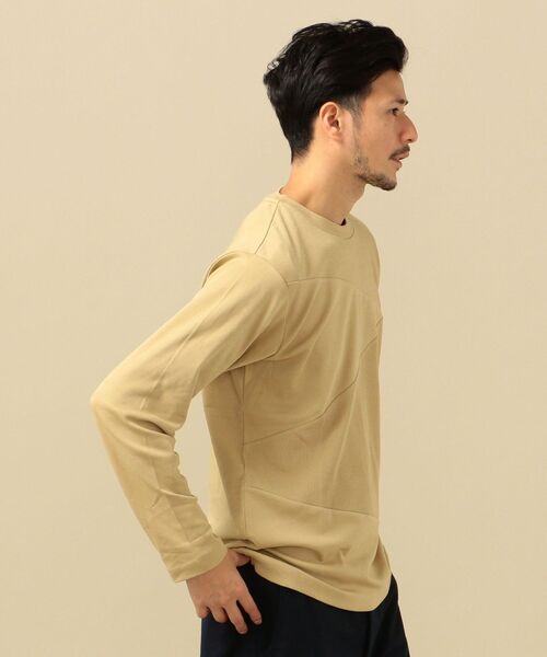 SHIPS(シップス)の「SC: ワッフル/スムース 異素材切り替え ロングスリーブ Tシャツ (ロンT)(Tシャツ/カットソー・メンズ・ベージュ/ネイビー/オフホワイト/ピンク系その他・MEDIUM/LARGE/X-LARGE/SMALL)」の13枚目の写真