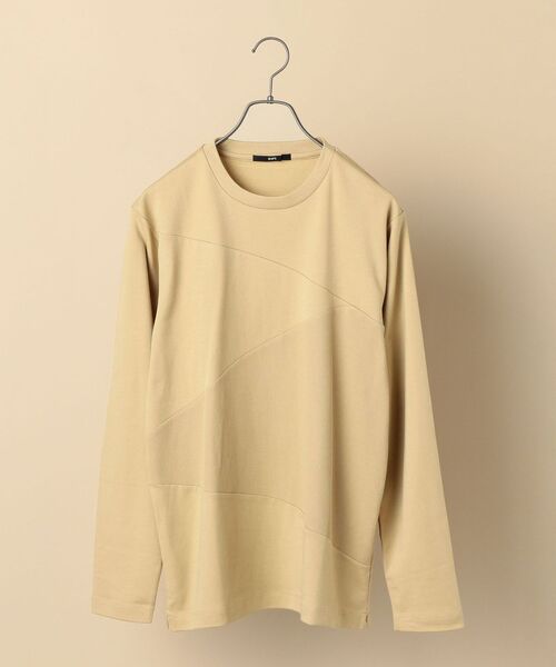 SHIPS(シップス)の「SC: ワッフル/スムース 異素材切り替え ロングスリーブ Tシャツ (ロンT)(Tシャツ/カットソー・メンズ・ベージュ/ネイビー/オフホワイト/ピンク系その他・MEDIUM/LARGE/X-LARGE/SMALL)」の20枚目の写真