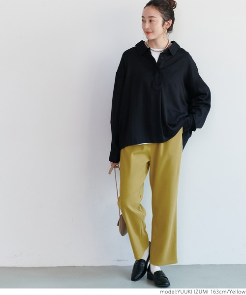 coca(coca)(コカ)の「ジョーゼットリラックスパンツ(その他パンツ・レディース・ブラック/イエロー/アイボリー/グレイッシュベージュ・ONE SIZE)」の10枚目の写真