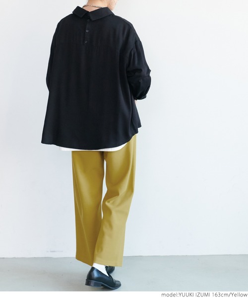 coca(coca)(コカ)の「ジョーゼットリラックスパンツ(その他パンツ・レディース・ブラック/イエロー/アイボリー/グレイッシュベージュ・ONE SIZE)」の11枚目の写真