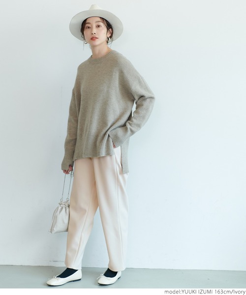 coca(coca)(コカ)の「ジョーゼットリラックスパンツ(その他パンツ・レディース・ブラック/イエロー/アイボリー/グレイッシュベージュ・ONE SIZE)」の5枚目の写真