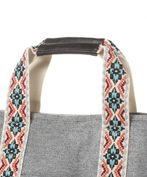 BAYFLOW(ベイフロー)の「ジャガードテープロゴトートM 20AW(トートバッグ・レディース・ナチュラル/グレー・FREE)」の10枚目の写真