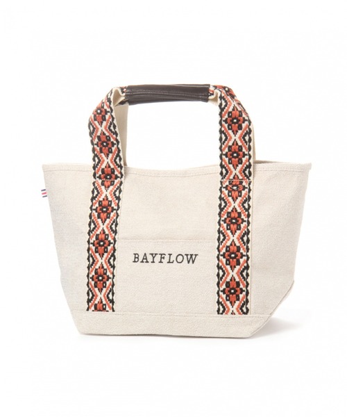 BAYFLOW(ベイフロー)の「ジャガードテープロゴトートM 20AW(トートバッグ・レディース・ナチュラル/グレー・FREE)」の16枚目の写真