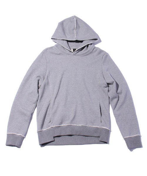 wjk(ダヴルジェイケイ)の「mpa2453-cut off sweat pull-parker パーカー(パーカー・メンズ・ピンク/トップグレー/ブラック・L/M/XL/S)」の13枚目の写真