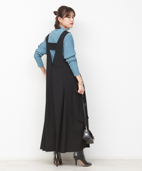 Rouge vif（ルージュヴィフ）の「ノースリーブフレアワンピース（ワンピース・レディース・ブラック/グレー・フリー）」の4枚目の写真