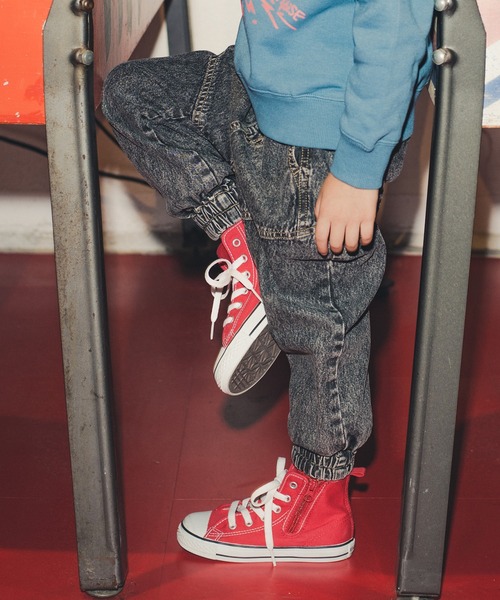 RADCHAP（ラッドチャップ）の「ケミカルデニムジョガーパンツ（デニムパンツ・キッズ・ブラック/サックスブルー・90cm/110cm/100cm/120cm/130cm/140cm）」の19枚目の写真