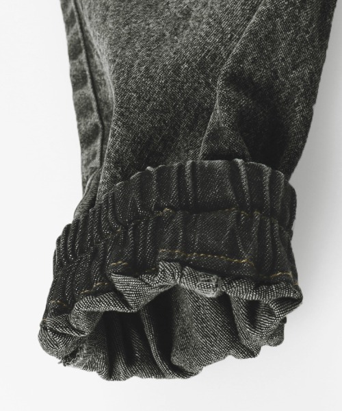 RADCHAP（ラッドチャップ）の「ケミカルデニムジョガーパンツ（デニムパンツ・キッズ・ブラック/サックスブルー・90cm/110cm/100cm/120cm/130cm/140cm）」の9枚目の写真