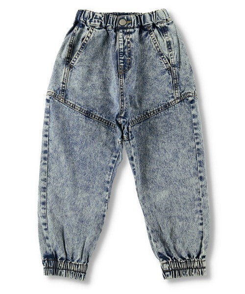 RADCHAP（ラッドチャップ）の「ケミカルデニムジョガーパンツ（デニムパンツ・キッズ・ブラック/サックスブルー・90cm/110cm/100cm/120cm/130cm/140cm）」の10枚目の写真