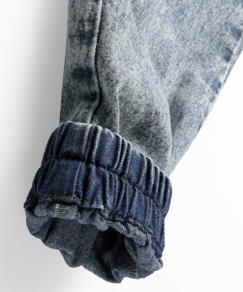 RADCHAP（ラッドチャップ）の「ケミカルデニムジョガーパンツ（デニムパンツ・キッズ・ブラック/サックスブルー・90cm/110cm/100cm/120cm/130cm/140cm）」の15枚目の写真