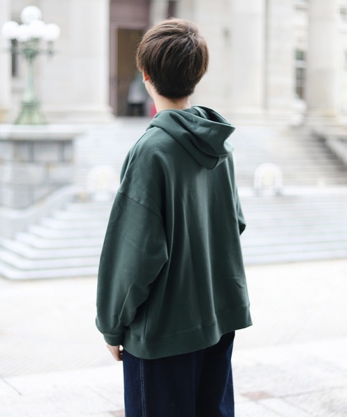 Beauty&Habit（ビューティアンドハビット）の「【Beauty&Habit】ワンポイントロゴワッペンパーカー（パーカー・メンズ・ベージュ/ブラウン/グリーン系その他・M/L/XL）」の11枚目の写真