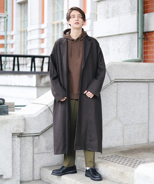 Beauty&Habit（ビューティアンドハビット）の「【Beauty&Habit】ワンポイントロゴワッペンパーカー（パーカー・メンズ・ベージュ/ブラウン/グリーン系その他・M/L/XL）」の8枚目の写真