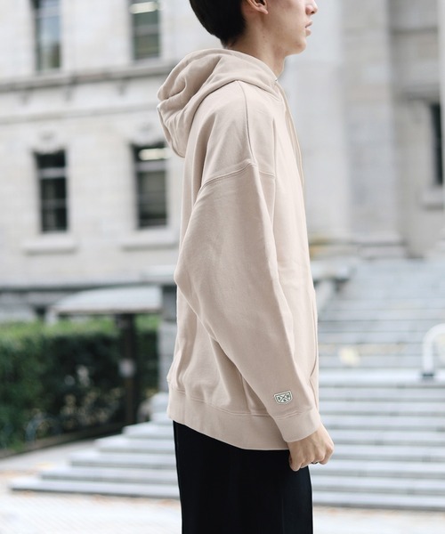 Beauty&Habit（ビューティアンドハビット）の「【Beauty&Habit】ワンポイントロゴワッペンパーカー（パーカー・メンズ・ベージュ/ブラウン/グリーン系その他・M/L/XL）」の12枚目の写真