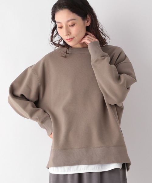 LEPSIM（レプシィム）の「パウダリープルオーバー2　925808（スウェット・レディース・グレイッシュベージュ/ブラック/ブラウン・FREE）」の3枚目の写真