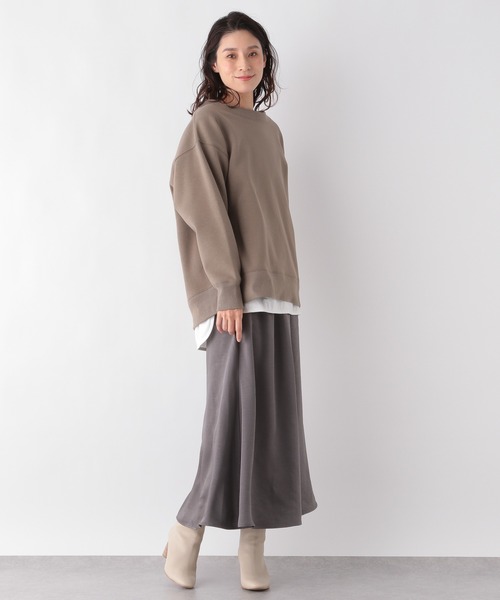 LEPSIM（レプシィム）の「パウダリープルオーバー2　925808（スウェット・レディース・グレイッシュベージュ/ブラック/ブラウン・FREE）」の5枚目の写真