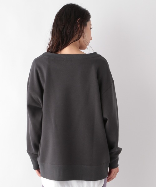 LEPSIM（レプシィム）の「パウダリープルオーバー2　925808（スウェット・レディース・グレイッシュベージュ/ブラック/ブラウン・FREE）」の9枚目の写真