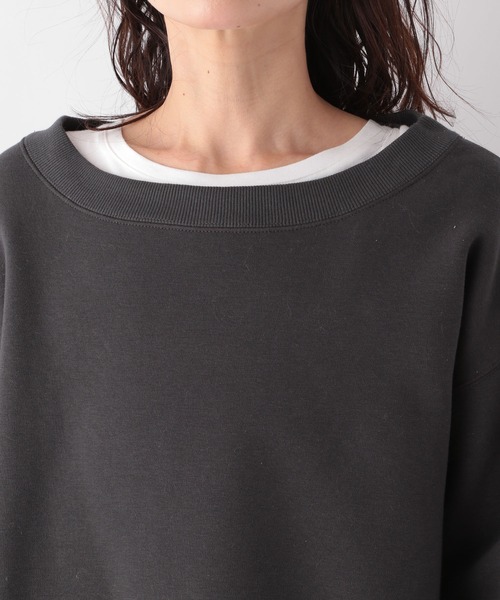 LEPSIM（レプシィム）の「パウダリープルオーバー2　925808（スウェット・レディース・グレイッシュベージュ/ブラック/ブラウン・FREE）」の10枚目の写真