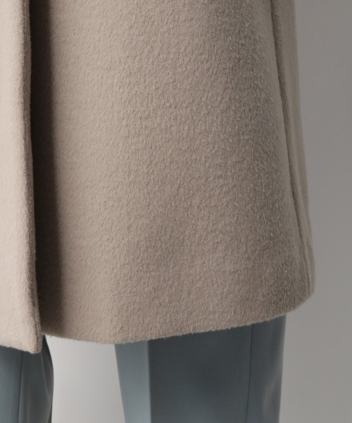 A part by（アパートバイ）の「WコンVノーカラーコート　926535（ノーカラーコート・レディース・アイボリー/ブラック/ブラウン系その他2/ピンク系その他6・FREE）」の17枚目の写真